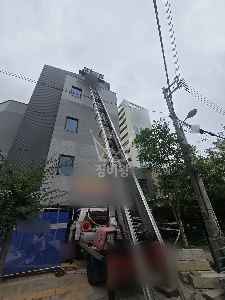 제주 사다리차 폐기물 처리 작업 현장