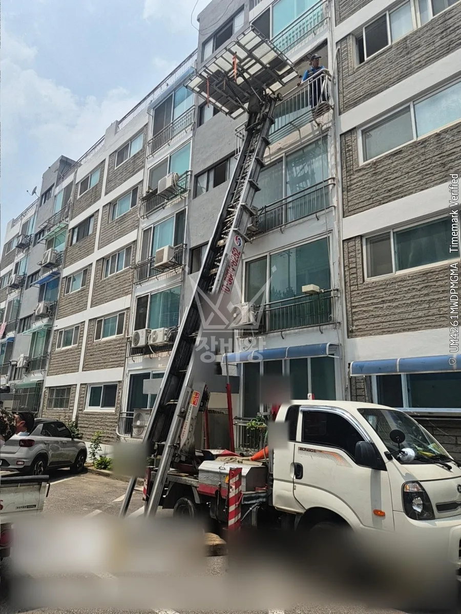 경남 사다리차 이사 작업 현장