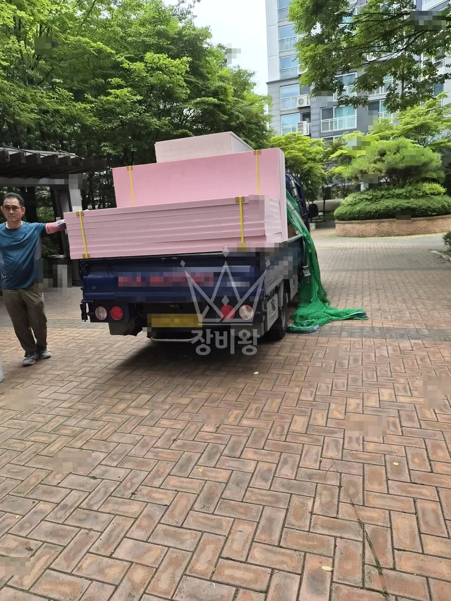 울산 사다리차 에어컨 실외기 작업 현장