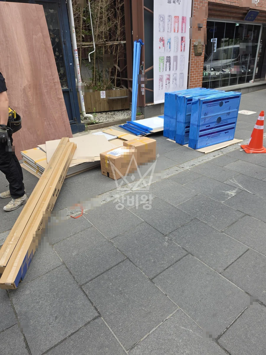 부산 사다리차 이사 작업 현장