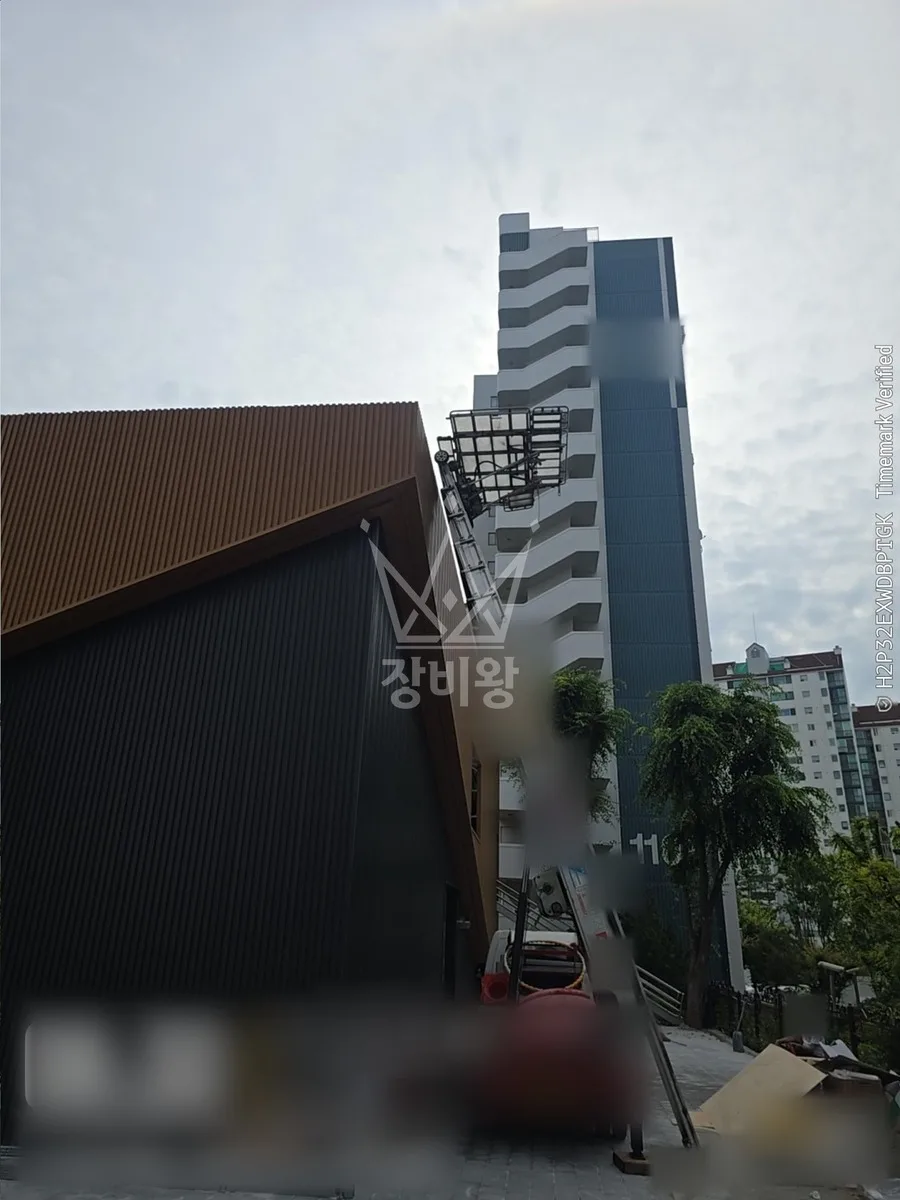 대구 달서구 사다리차 에어컨 실외기 작업 현장