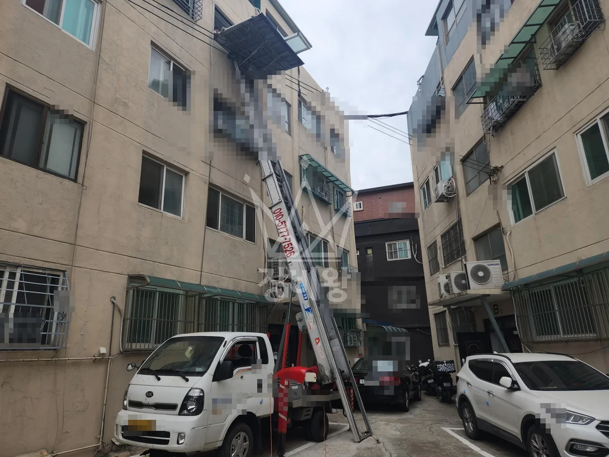 인천 사다리차 이사 작업 현장