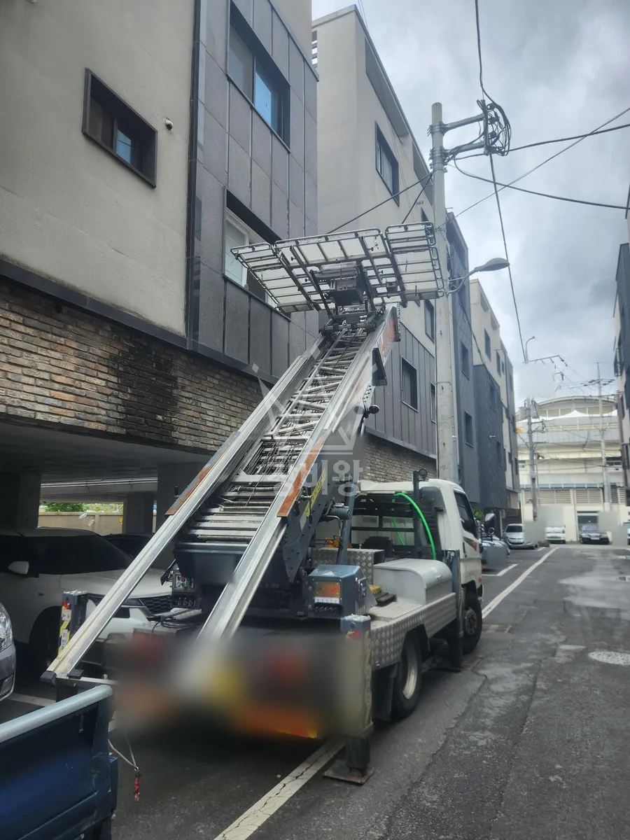 전남 사다리차 폐기물 처리 작업 현장