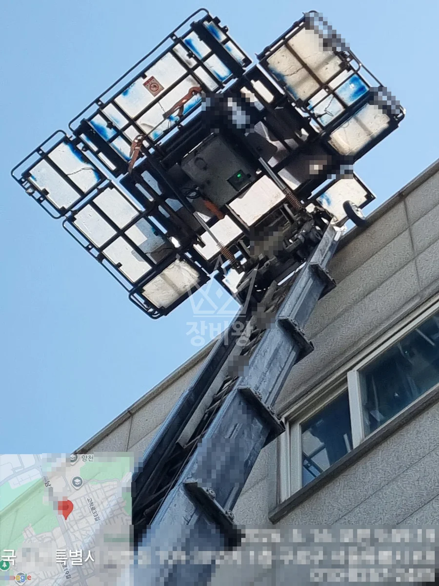 부산 서구 사다리차 폐기물 처리 작업 현장