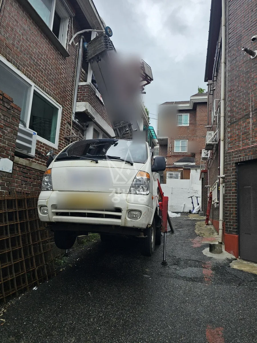부산 서구 사다리차 이사 작업 현장