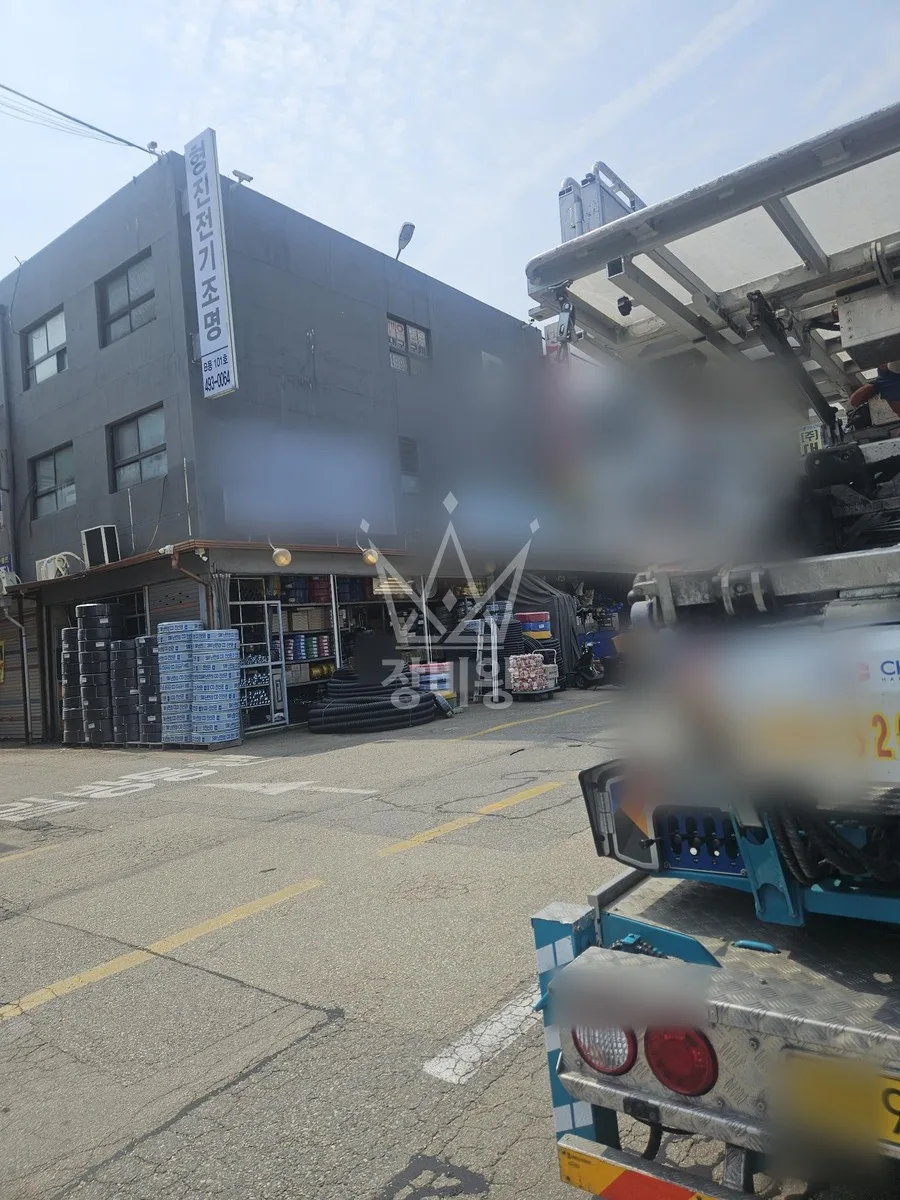 세종 사다리차 에어컨 실외기 작업 현장