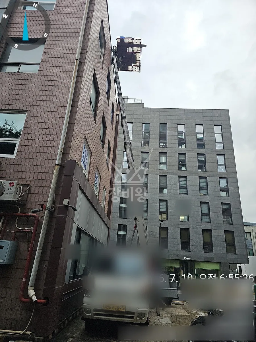 경북 사다리차 에어컨 실외기 작업 현장