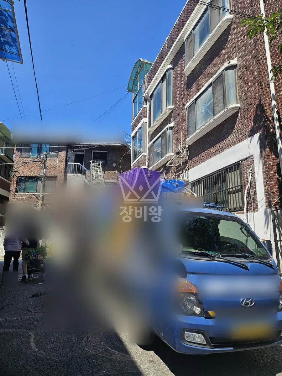서울 용산구 사다리차 이사 작업 현장
