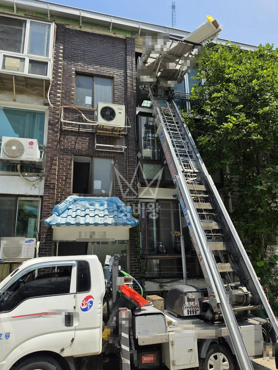 전북 사다리차 이사 작업 현장
