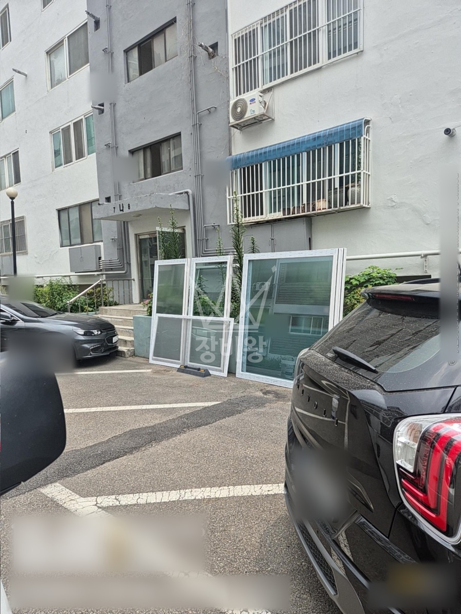 전국 사다리차 자재양중 작업 현장